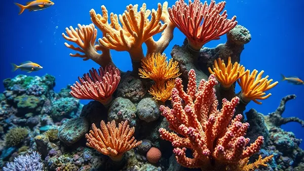 Aquário marinho com corais coloridos e água cristalina em ambiente doméstico