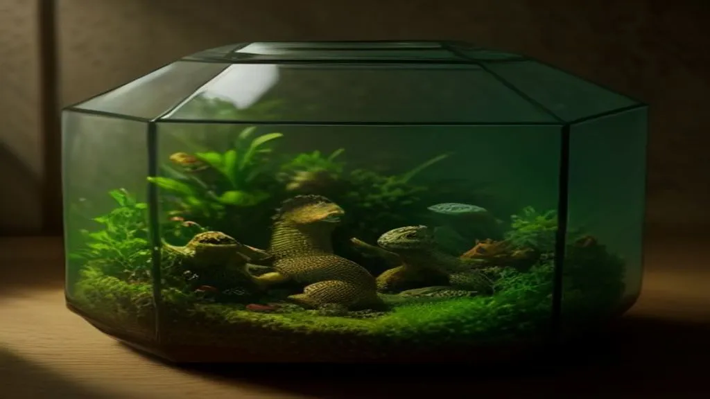 Dois dragões-barbudos dividindo o mesmo terrário sobre um tronco de decoração
